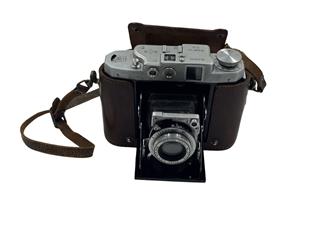Mamiya Six Vintage Camera w/ Leather Shroud & Strap *Desc*